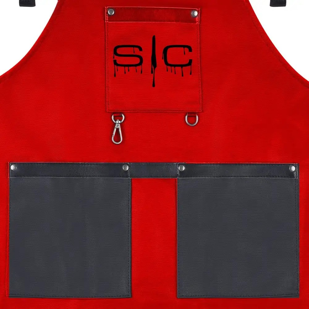 Gamma+ Stylecraft Heavy Weight Waterproof Barber/Salon Apron Red