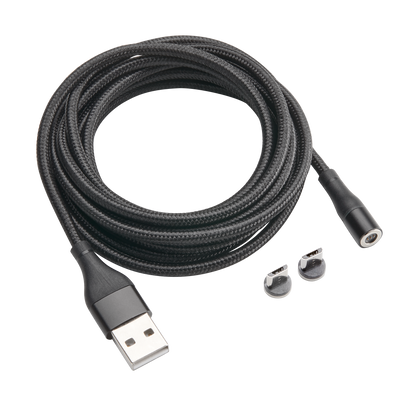 Gamma+ Magnetic Power Cord with USB & Mini USB Connectors