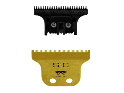 StyleCraft Trimmer Blade Set - Gold X-Pro CLASSIC Blade with THE ONE DLC Deep Tooth Cutter