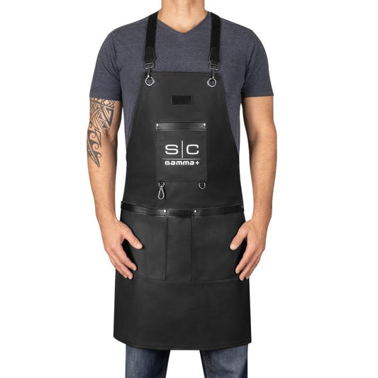 Gamma+ x StyleCraft Heavy Duty Barber Apron - Black