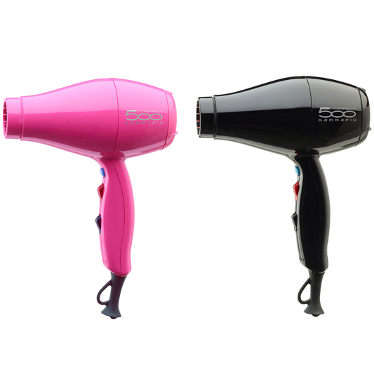 Gamma+ 500 Compact Tourmalionic Hairdryer - Available in Black or Pink