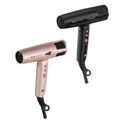 Gamma+ X-Horizon Hairdryer - Available in Matte Black or Rose Gold