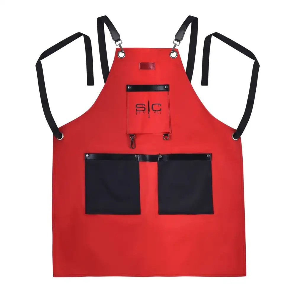 Gamma+ Stylecraft Heavy Weight Waterproof Barber/Salon Apron Red