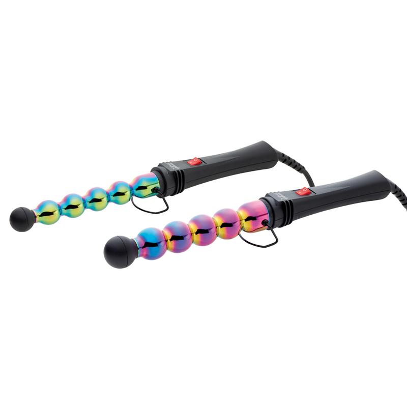 Gamma+ Rainbow Bubble Curling Wand - Available in 25mm or 33mm