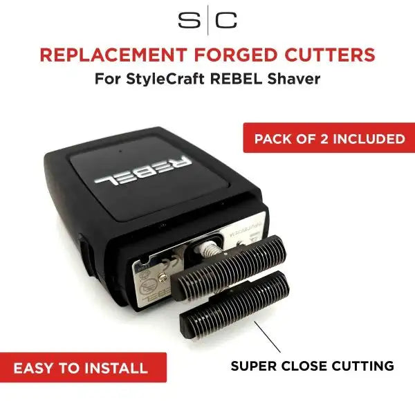 StyleCraft Replacement Crunchy Blades for Rebel Shaver